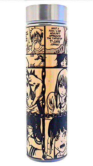 Chainsaw - Bamboo Insulated Thermos Bottle - FREE Tea Diffuser Included