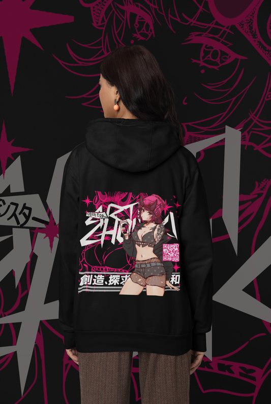 BOBA GIRL - HOODIE | LIMITED TIME Free Temp Tattoos and Stickers