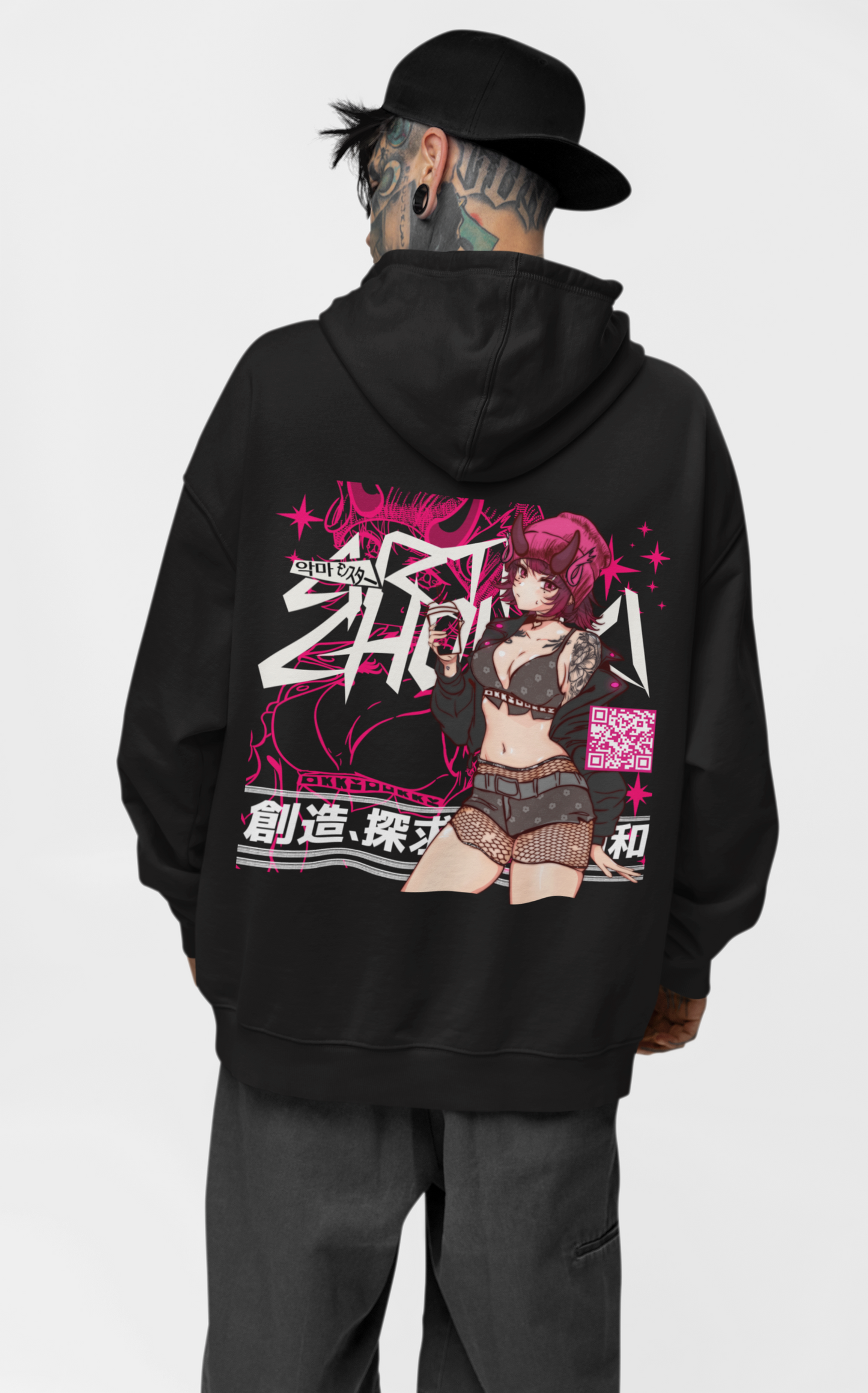 BOBA GIRL - HOODIE | LIMITED TIME Free Temp Tattoos and Stickers