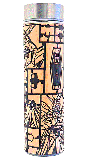 GUNPLA - Bamboo Insulated Thermos Bottle - FREE Tea Diffuser Included