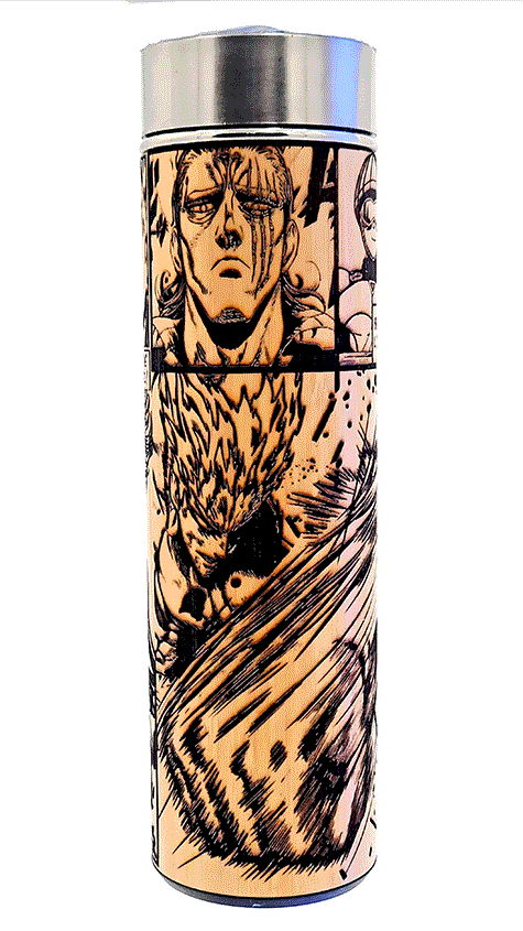 Hero for Fun - Bamboo Insulated Thermos Bottle - FREE Tea Diffuser Included