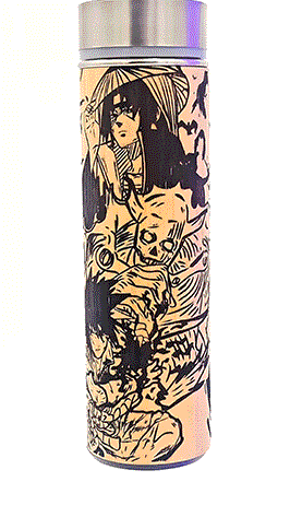 SHIPPUDEN - Bamboo Insulated Thermos Bottle - Tea Diffuser Included