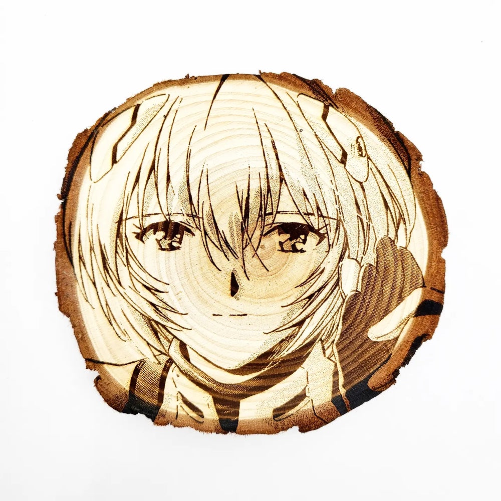 Evangelionn - ReiAyanami WoodArts! | Coaster | w/ Free Stand