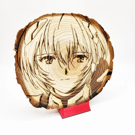 Evangelionn - ReiAyanami WoodArts! | Coaster | w/ Free Stand