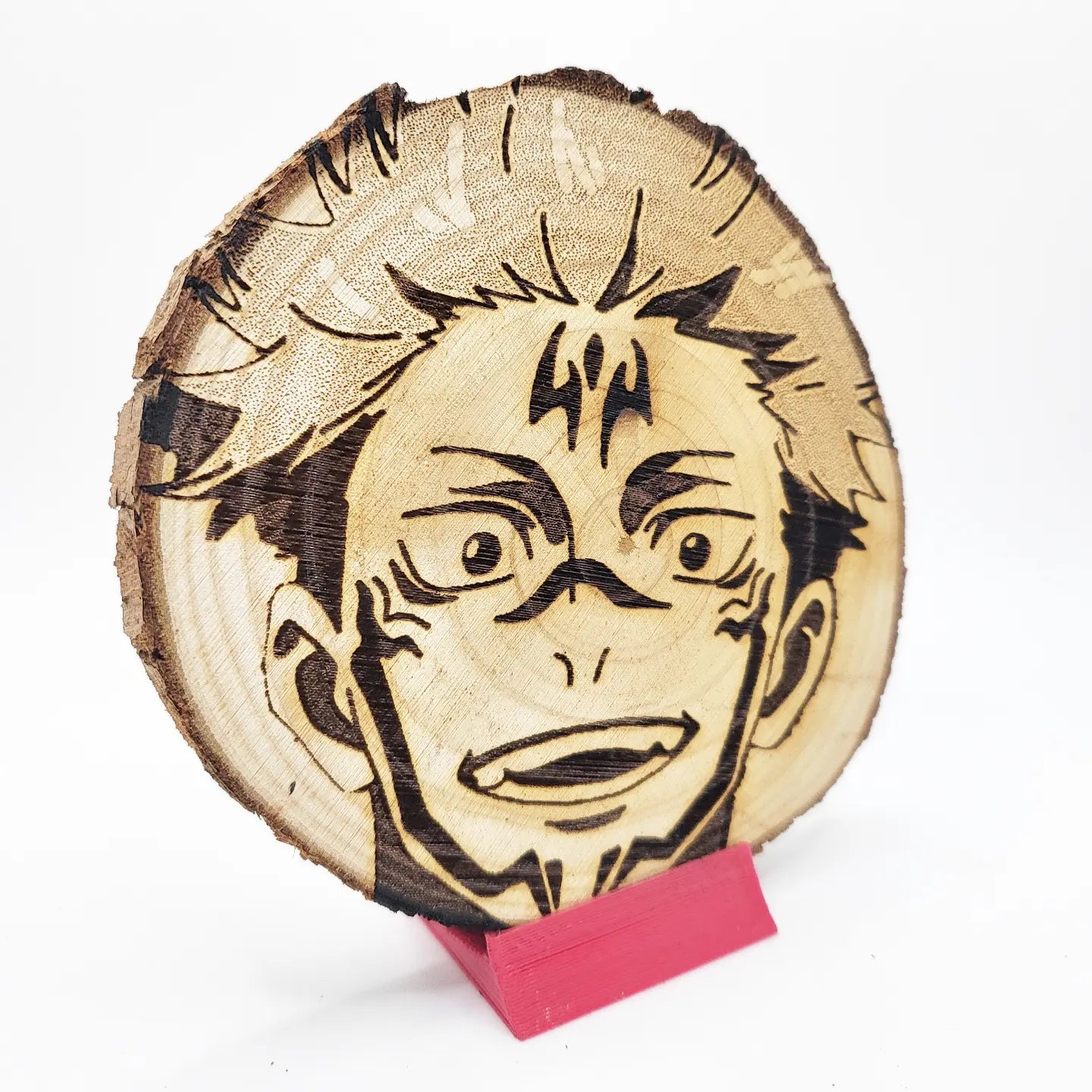 Sakuna Smirk - WoodArts! Functional Coaster | w/ Free Stand