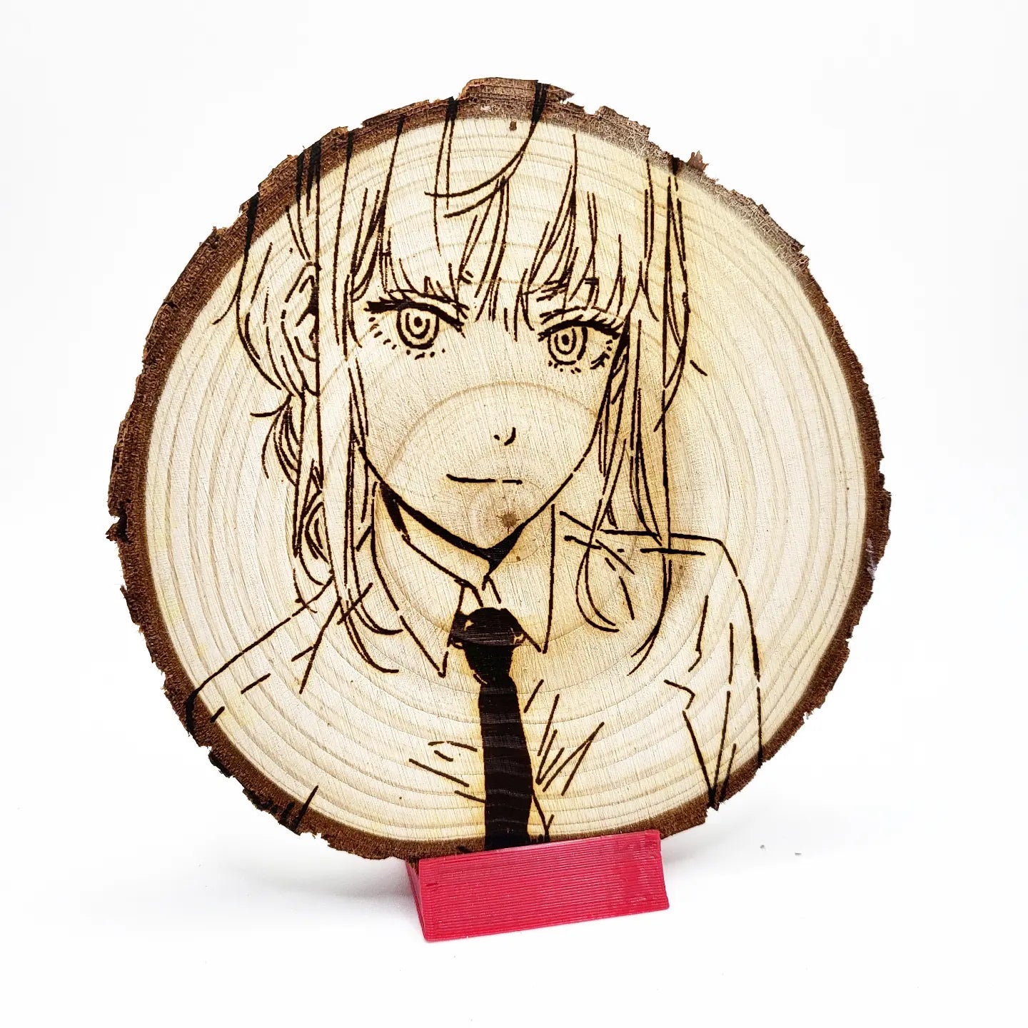 Makima Tie - WoodArts! Functional Coaster | w/ Free Stand