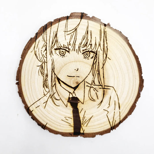 Makima Tie - WoodArts! Functional Coaster | w/ Free Stand