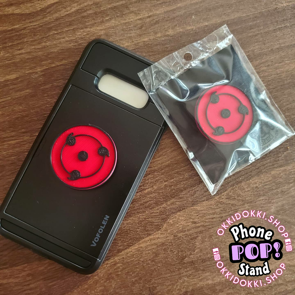 Sharingan Style - POP! Phone Stand w/ Free Wood Keychain