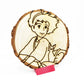 Kiki &JiJi  Double-Sided- WoodArts! Functional Coaster | w/ Free Stand