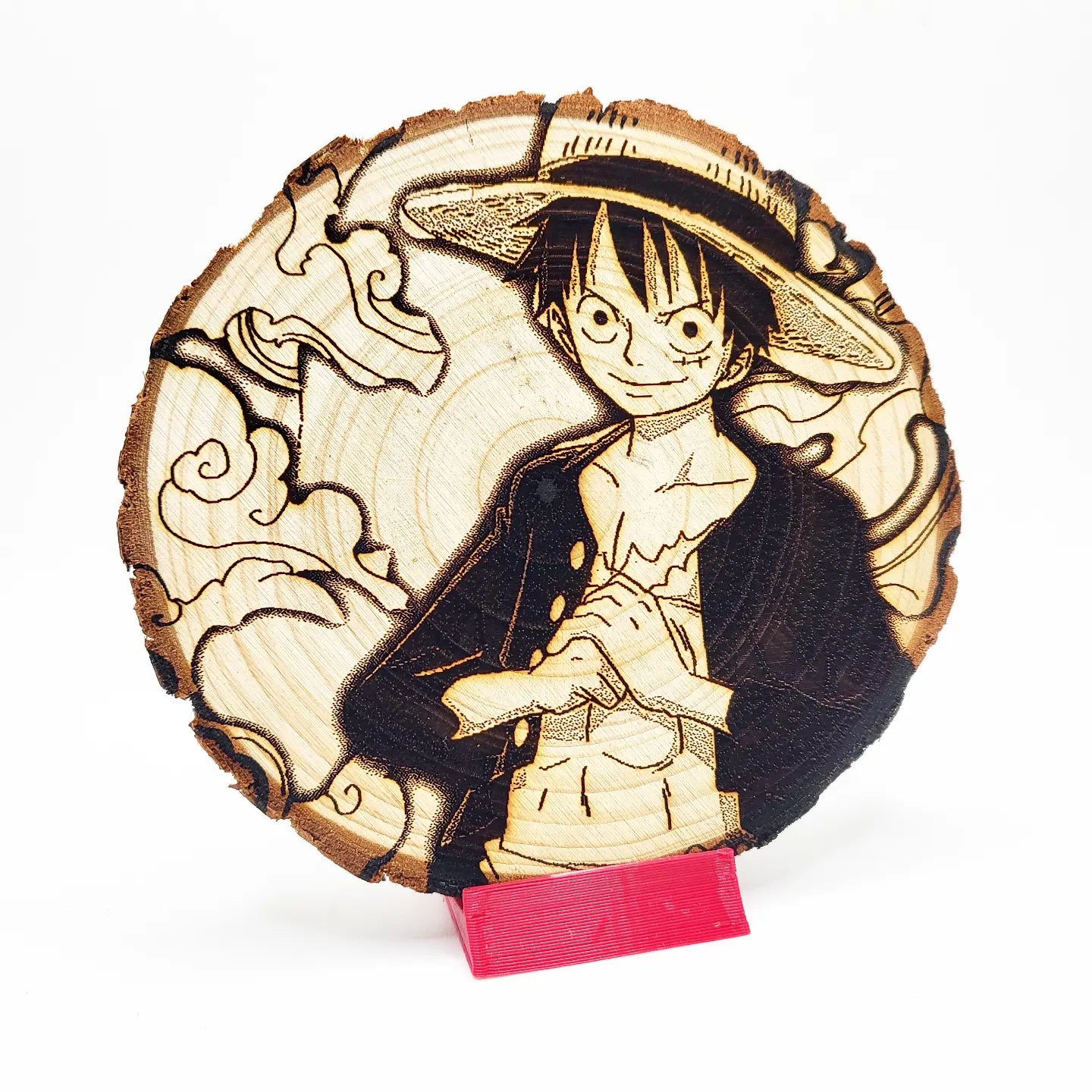 Luffy Knuckles - WoodArts! Functional Coaster | w/ Free Stand