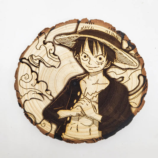 Luffy Knuckles - WoodArts! Functional Coaster | w/ Free Stand