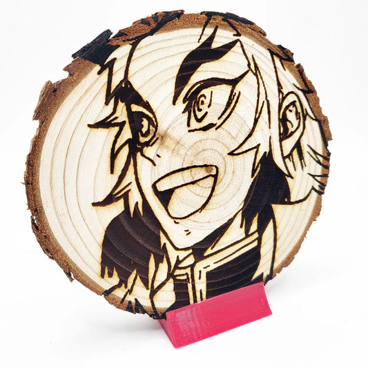 Rengoku Smile - WoodArts! Functional Coaster | w/ Free Stand