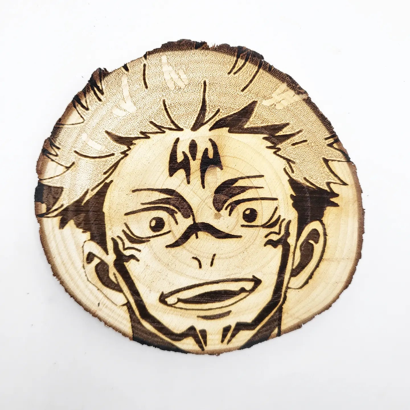 Sakuna Smirk - WoodArts! Functional Coaster | w/ Free Stand