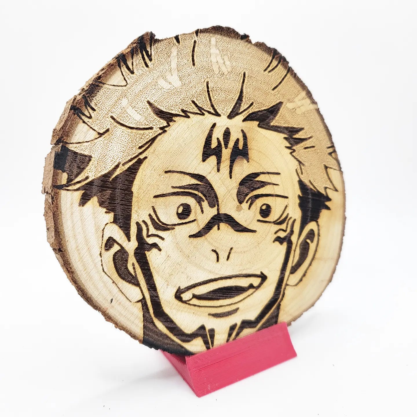 Sakuna Smirk - WoodArts! Functional Coaster | w/ Free Stand