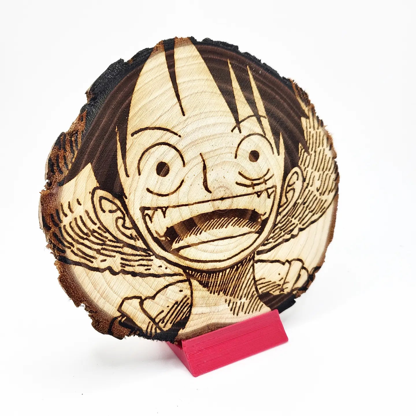 Luffy Smile - WoodArts! Functional Coaster | w/ Free Stand