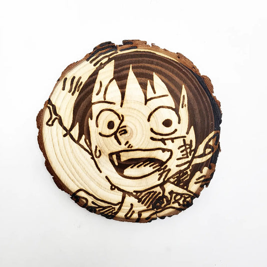 Victory Luffy - WoodArts! Functional Coaster | w/ Free Stand