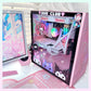 Pink Melody | MultiColor PC Gaming  Fan Shroud / Grill / Fan Cover | Breathable Safe Design, Hardware Included ,  SizeFit 120mm