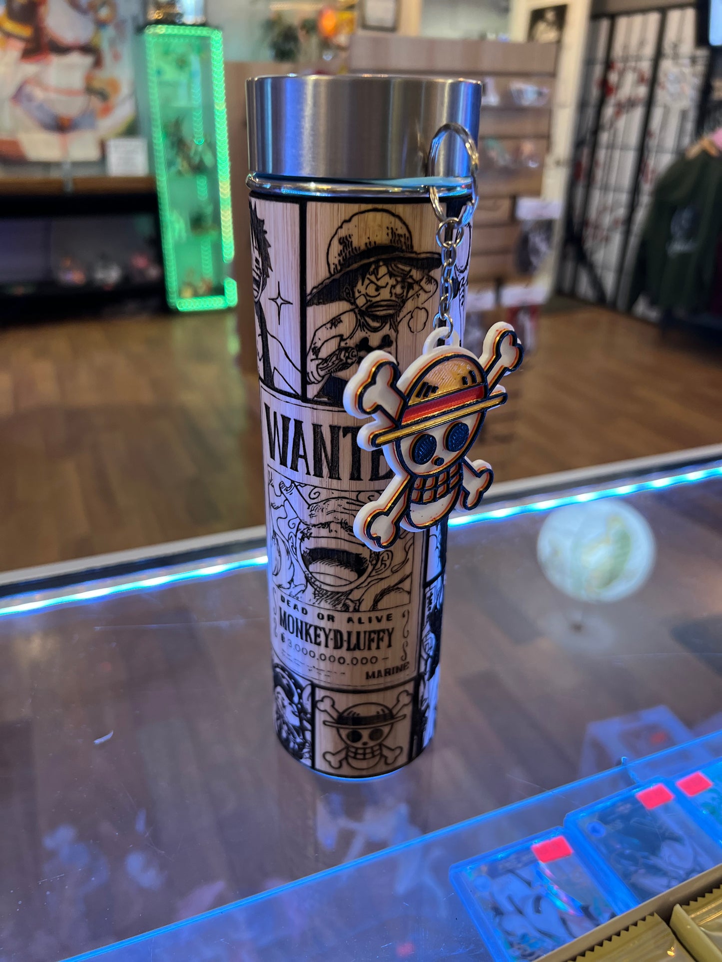 NEW | ONE PIECE Manga Style Thermos | w/ FREE Keychain