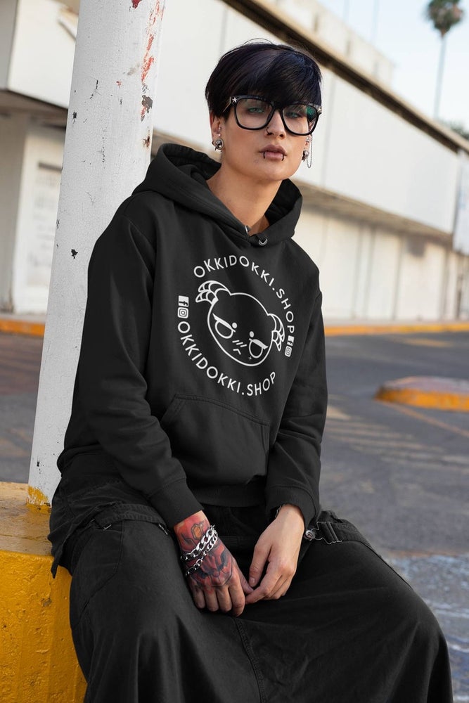 Unisex OkkiDokki Logo Ver.2 | Cute Loungewear Pullover Hoodie | Kangaroo Pocket