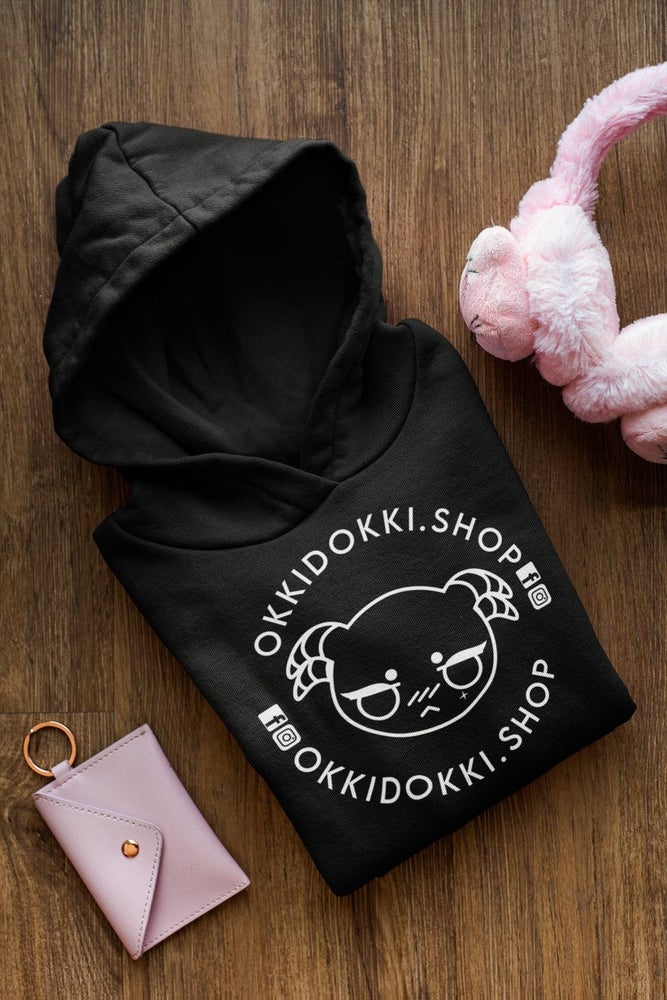 Unisex OkkiDokki Logo Ver.2 | Cute Loungewear Pullover Hoodie | Kangaroo Pocket