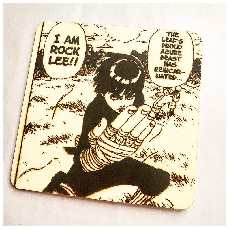 Anime Wood Coaster | Anime Lover Gift Idea | SQUARE