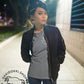 OverHeart TEE | Life is Pretty Okki Line | Grey Black
