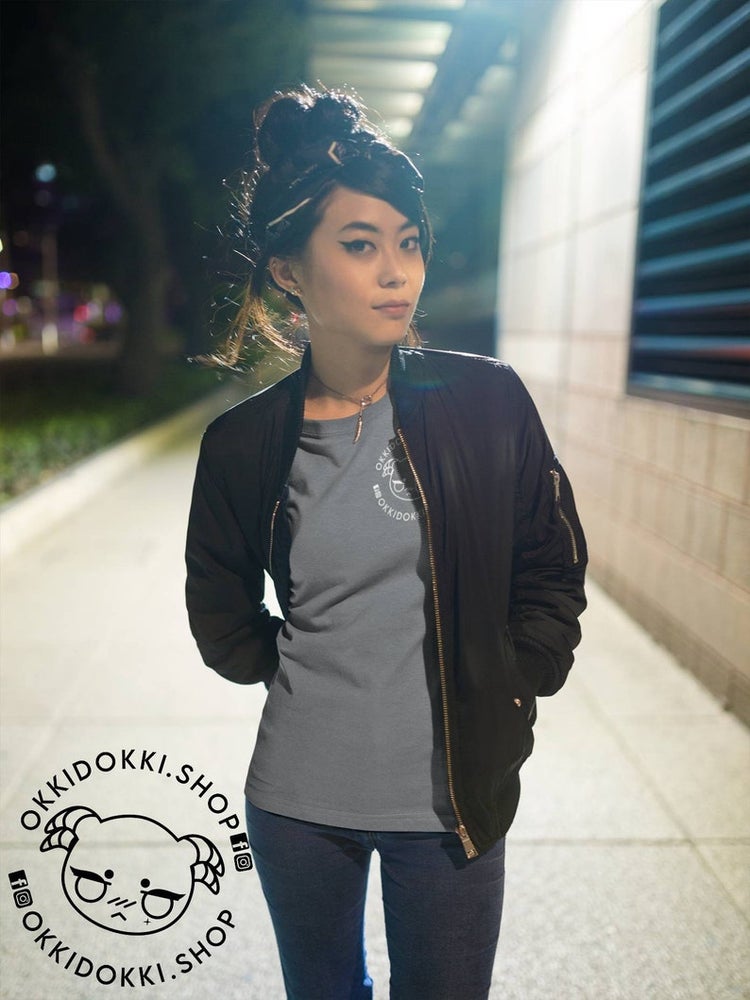 OverHeart TEE | Life is Pretty Okki Line | Grey Black